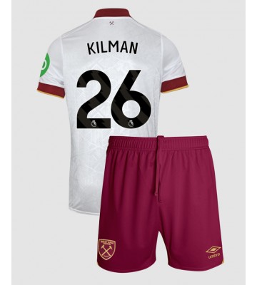 West Ham United Max Kilman #26 Tercera Equipación Niños 2024-25 Manga Corta (+ Pantalones cortos)